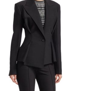 Helmut Lang Cinched Waist Blazer Black NWT